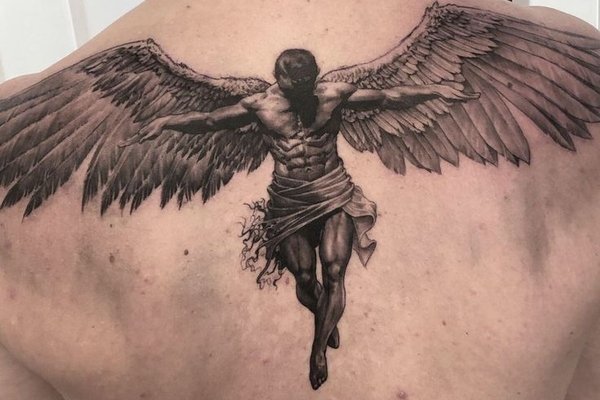 Blindfolded Angel  Tattoos with meaning, Angel tattoo meaning, Angel  artwork