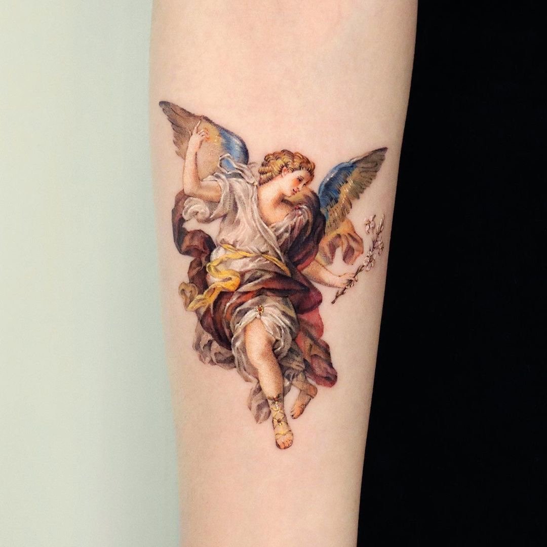 Colorful Wings Tattoo by Kiwy on DeviantArt | Wings tattoo, Feather tattoos,  Angel wings tattoo