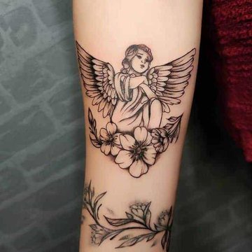 Blindfolded Angel  Tattoos with meaning, Angel tattoo meaning, Angel  artwork