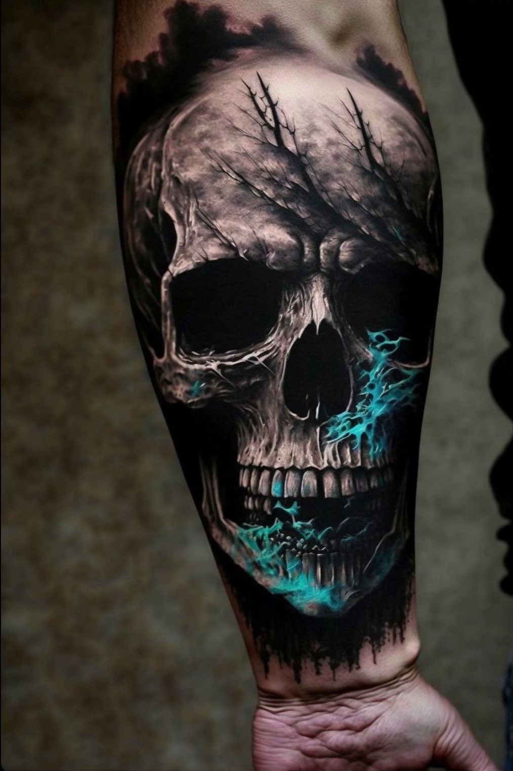 Gothic Skull Tattoos for Women Man Arm Temporary Tattoo Sticker Art Lasting  Fake Tattoo Waterproof Punk Skeleton Tattoo Sticker - AliExpress